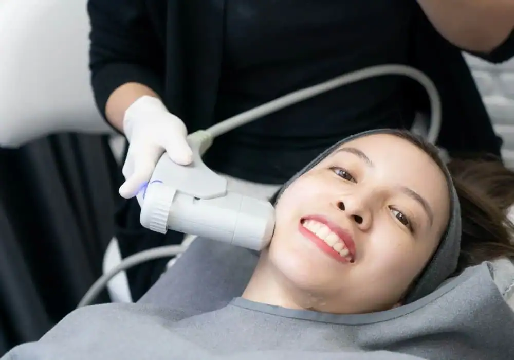 HIFU treatment Tring in progress