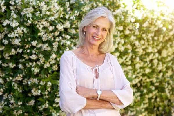 Older woman happy with urinary incontinence treatment Tring