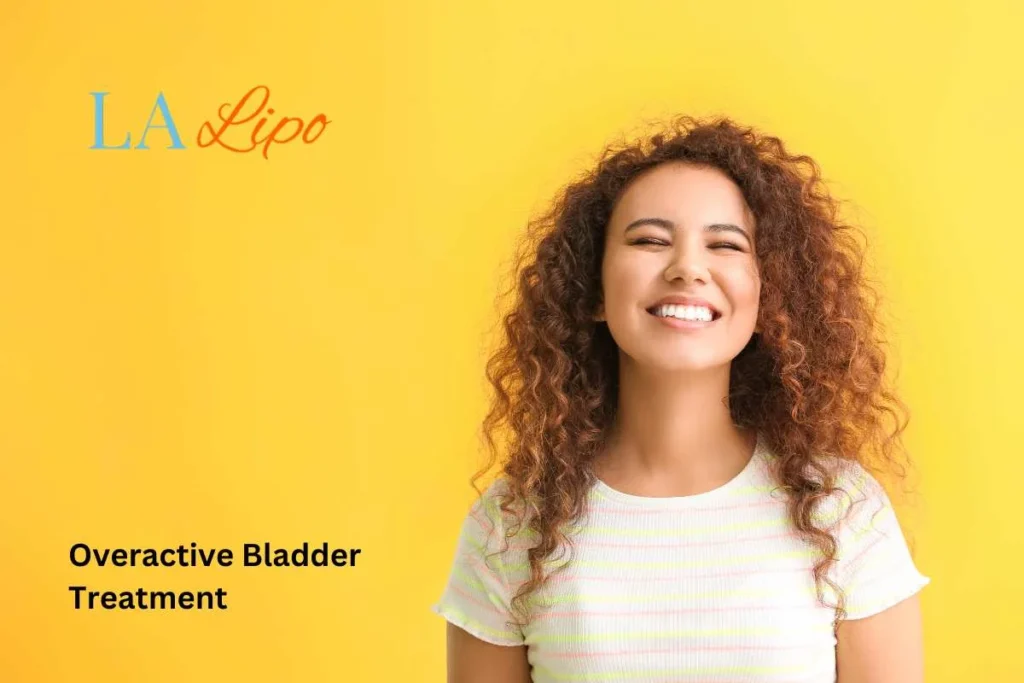 woman smiling about overactive bladder treatment Tring solutions
