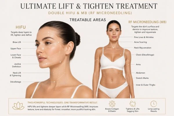 Areas of the body that can be treated - ultimate skin tighten treatment Tring
